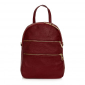 Rucsac dama din piele naturala DiAmanti Sarche Rosso Scuro